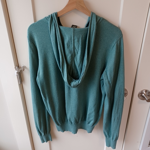 Vintage Eddie Bauer Cotton Modal Cashmere Hooded Sweater - Picture 4 of 6